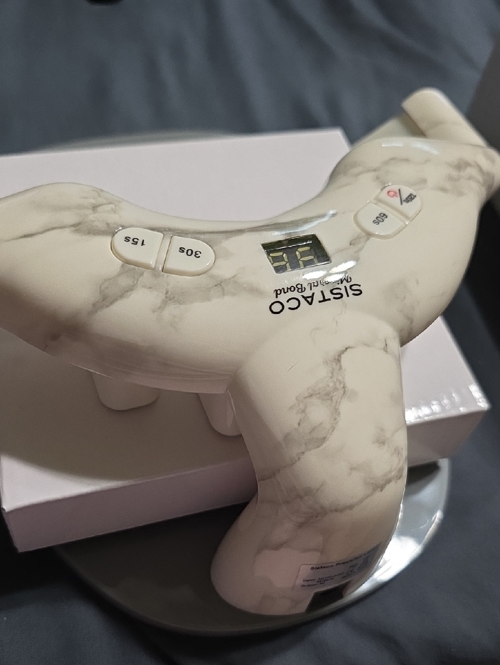 Marble White Sistaco Nail Machine with Timer